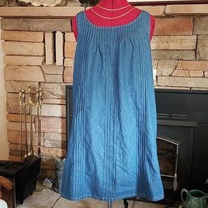 NWT Just For Wraps Simple SUMMER Blue Denim DRESS sz 12